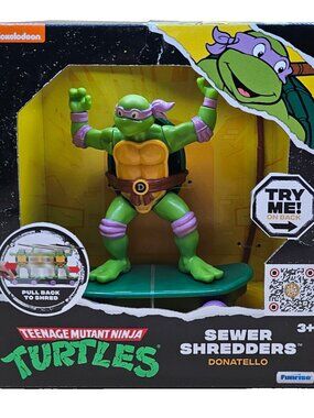 TMNT 5" Sewer Shredders Donatello Classic Edition - Shred & Battle with Bo Staff